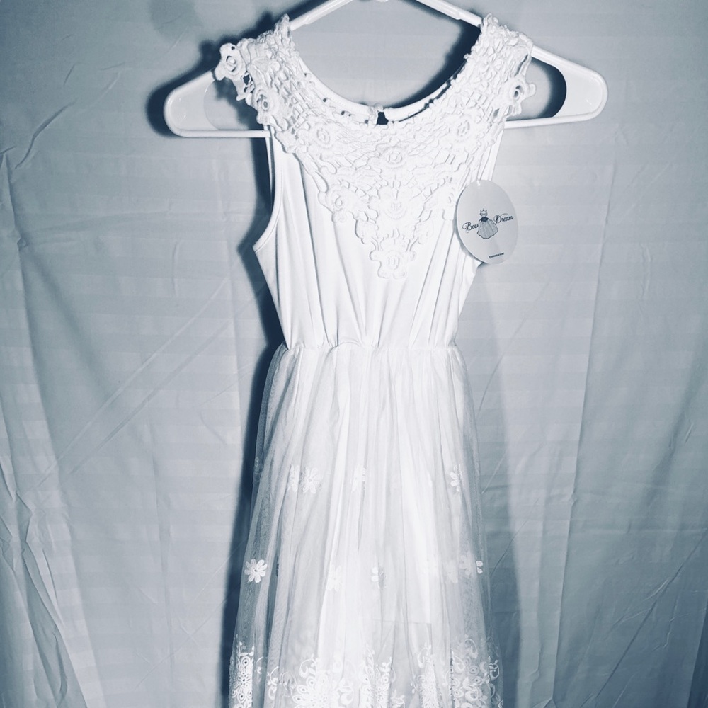 Big Girls Floor Length Dress size 8 NWT